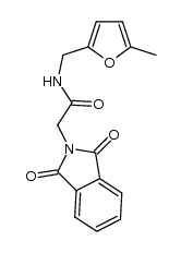 2-(1,3-dioxoisoindolin-2-yl)-N-((5-methylfuran-2-yl)methyl)acetamide结构式