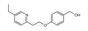 4-[2-(5-Ethyl-2-pyridinyl)ethoxy]benzenemethanol structure