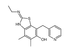 6-Benzothiazolol,2-(ethylamino)-4,5-dimethyl-7-(3-pyridinylmethyl)-结构式