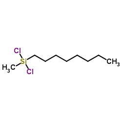 Methyloctyldichlorosilane structure