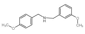 (3-甲氧基-苄基)-(4-甲氧基-苄基)-胺结构式