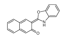 3-(3H-1,3-benzoxazol-2-ylidene)naphthalen-2-one结构式
