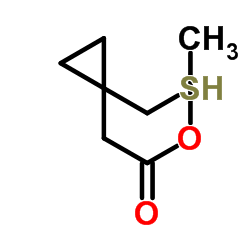 1-甲巯基环丙基乙酸甲酯结构式