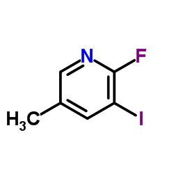 2-氟-3-碘-5-甲基吡啶结构式