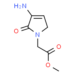 1H-Pyrrole-1-aceticacid,3-amino-2,5-dihydro-2-oxo-,methylester(9CI) Structure