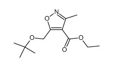 ethyl 5-(tert-butoxymethyl)-3-methylisoxazole-4-carboxylate Structure