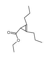 ethyl 1,2-dipropyl-1-cyclopropene-3-carboxylate结构式