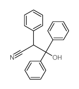 Benzenepropanenitrile, b-hydroxy-a,b-diphenyl- Structure
