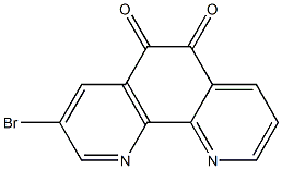 3-Bromo-1,10-phenanthroline-5,6-dione结构式