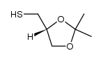 (4R)-(2,2-dimethyl-1,3-dioxolan-4-yl)methanethiol结构式