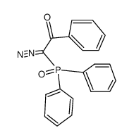 2-diazo-2-diphenylphosphinoyl-1-phenyl-ethanone结构式