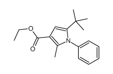 5-(叔丁基)-2-甲基-1-苯基-1H-吡咯-3-羧酸乙酯结构式