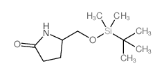 5-((叔丁基二甲基甲硅烷氧基)甲基)吡咯烷-2-酮结构式