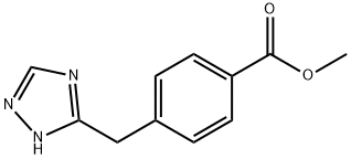 4-((1H-1,2,4-三唑-3-基)甲基)苯甲酸甲酯结构式