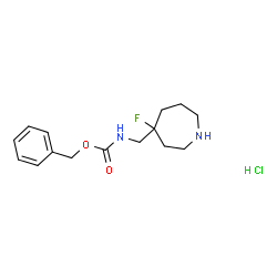 苯甲基((4-氟吖庚环-4-基)甲基)氨基甲酯盐酸结构式