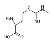 Butanoic acid,2-amino-4-[[imino(methylamino)- methyl]amino]-,(2S)- Structure