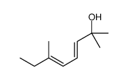 2,6-二甲基-(Z)-3,5-辛二烯-2-醇结构式