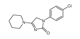 3-(4-chlorophenyl)-5-piperidin-1-yl-4H-imidazol-2-one Structure