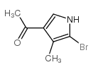 1-(5-溴-4-甲基-1H-吡咯)-3-乙酮结构式