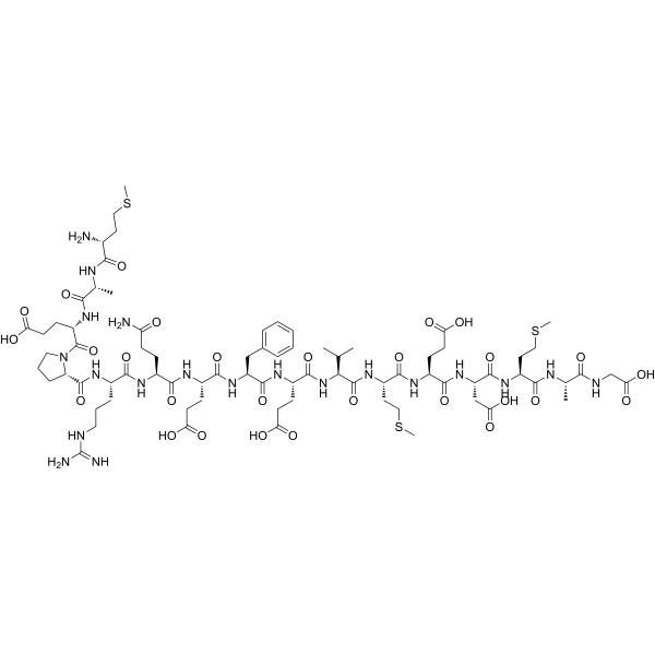 Tau Peptide (1-16) (human) trifluoroacetate salt结构式