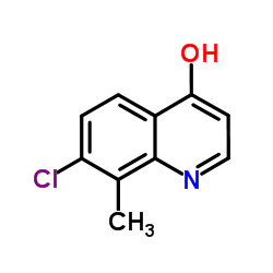 7-氯-4-羟基-8-甲基喹啉结构式