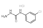 4-(3-CHLOROPHENYL)SEMICARBAZIDE HYDROCHLORIDE Structure