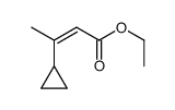 ethyl 3-cyclopropylbut-2-enoate结构式