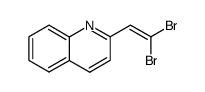 1,1-dibromo-2-(2-quinolyl)-1-ethene结构式