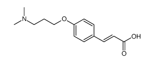 3-[4-[3-(dimethylamino)propoxy]phenyl]prop-2-enoic acid Structure