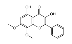 3,5-dihydroxy-7,8-dimethoxy-2-phenylchromen-4-one Structure