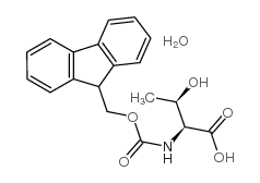 N-芴甲氧羰基-D-苏氨酸一水合物结构式