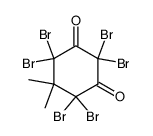 2,2,4,4,6,6-Hexabrom-5,5-dimethyl-cyclohexa-1,3-dion结构式