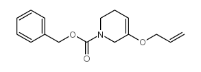 5-烯丙基氧基-3,6-二氢-2H-吡啶-1-羧酸苄酯结构式
