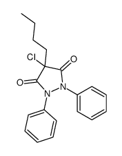 4-butyl-4-chloro-1,2-diphenylpyrazolidine-3,5-dione结构式