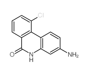 6(5H)-Phenanthridinone,3-amino-10-chloro- structure