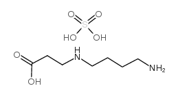 n-4-aminobutyl-3-aminopropionic acid sulfate salt Structure