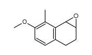 1,2-epoxy-7-methoxy-8-methyl-1,2,3,4-tetrahydro-naphthalene结构式