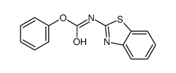 N-(2-苯并噻唑)氨基甲酸苯酯结构式