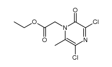 3,5-Dichloro-1-ethoxycarbonylmethyl-6-methylpyrazinone Structure