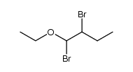 1,2-dibromo-1-ethoxybutane Structure