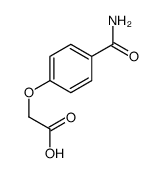 2-[4-(氨基羰基)苯氧基]乙酸结构式
