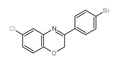 3-(4-溴苯基)-6-氯-2H-1,4-苯并恶嗪结构式