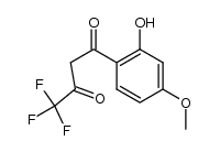 4,4,4-trifluoro-1-(2-hydroxy-4-methoxy-phenyl)-butane-1,3-dione结构式