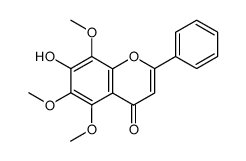 7-hydroxy-5,6,8-trimethoxy-2-phenyl-chromen-4-one结构式