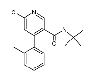 N-叔丁基-6-氯-4-邻甲苯基烟酰胺结构式