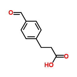 3-(4-Formylphenyl)propanoic acid structure