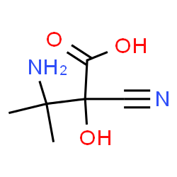 Butanoic acid,3-amino-2-cyano-2-hydroxy-3-methyl- Structure