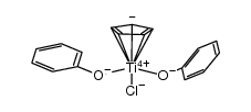 (cyclopentadienyl)TiCl(OPh)2结构式