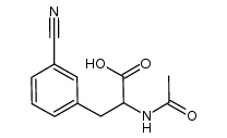AC-DL-PHE(3-CN)-OH structure