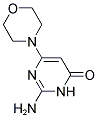 2-氨基-6-吗啉嘧啶-4(3H)-酮结构式